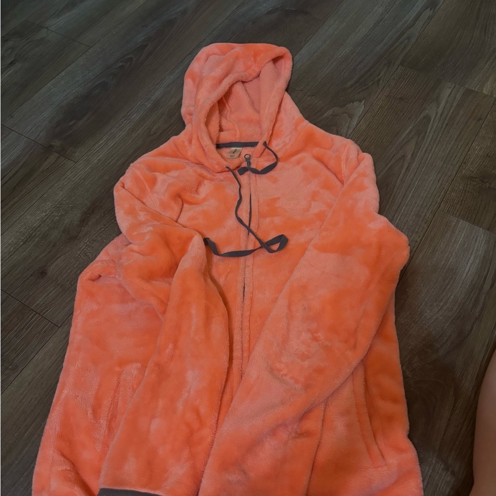 Cozy Orange Hooded Jacket